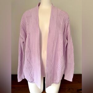 Universal Thread Light Lavender Open-Front Knit Cardigan